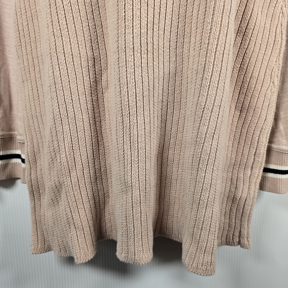 Free People 'Zou Bisou' Bell Sleeve Ribbed Mini Sweater Dress Size XS Nude Rose - Picture 9 of 16